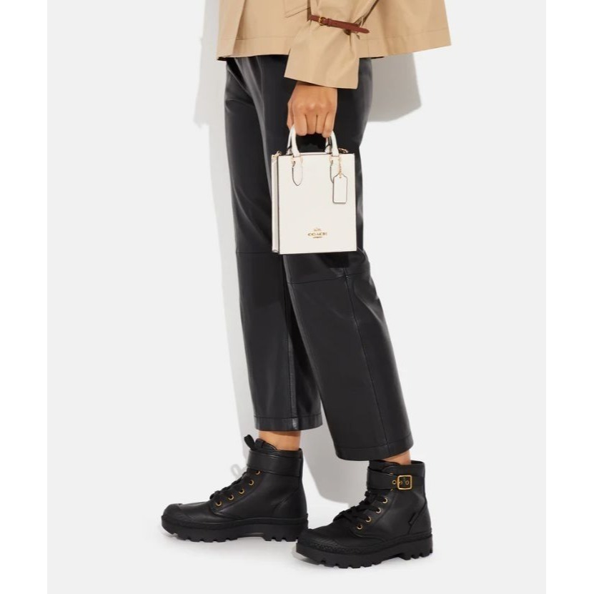 COACH CJ500  迷你托特包    琴譜包  黑色 白色-細節圖4