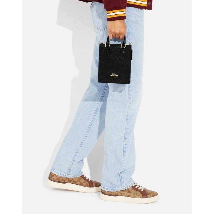 COACH CJ500  迷你托特包    琴譜包  黑色 白色-細節圖7