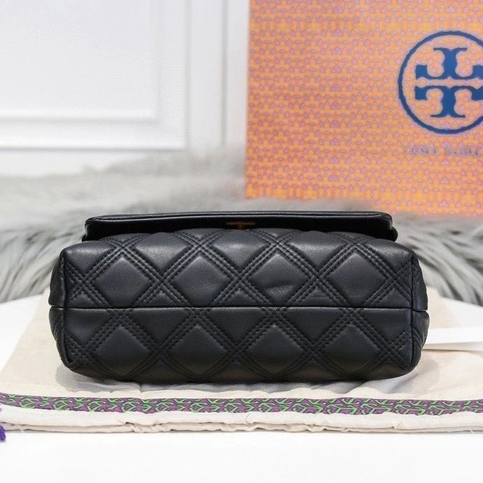 Tory Burch 56716 新款經典菱格羊皮鏈條包-細節圖4