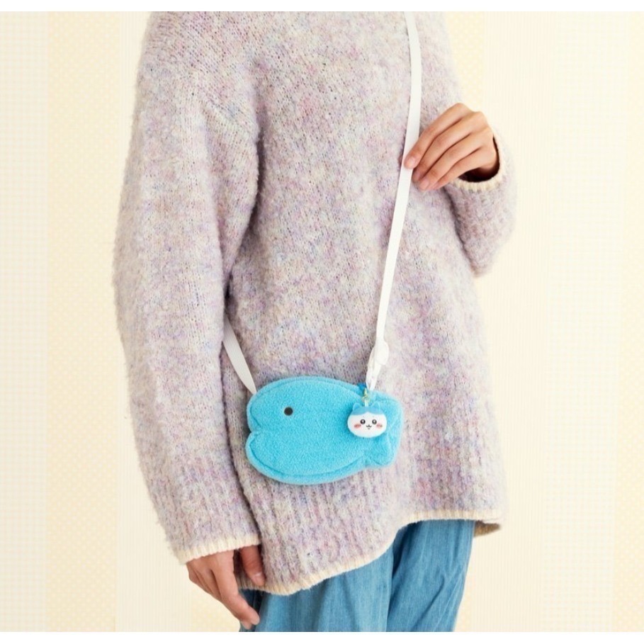 吉伊卡哇 【現貨】小可愛 小八貓 鯨魚 燒魚包 小熊 手拿包 烏薩奇 小兔兔 星星 側背包-細節圖3