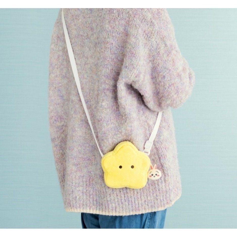 吉伊卡哇 【現貨】小可愛 小八貓 鯨魚 燒魚包 小熊 手拿包 烏薩奇 小兔兔 星星 側背包-細節圖4