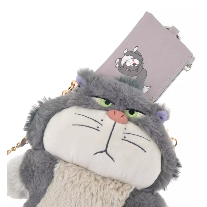 魯斯佛 魯斯法 魯西法 Lucifer 包包 側背包 小廢包 拉鍊包 掛包 灰姑娘 貓 仙履奇緣 迪士尼 Disney-細節圖3