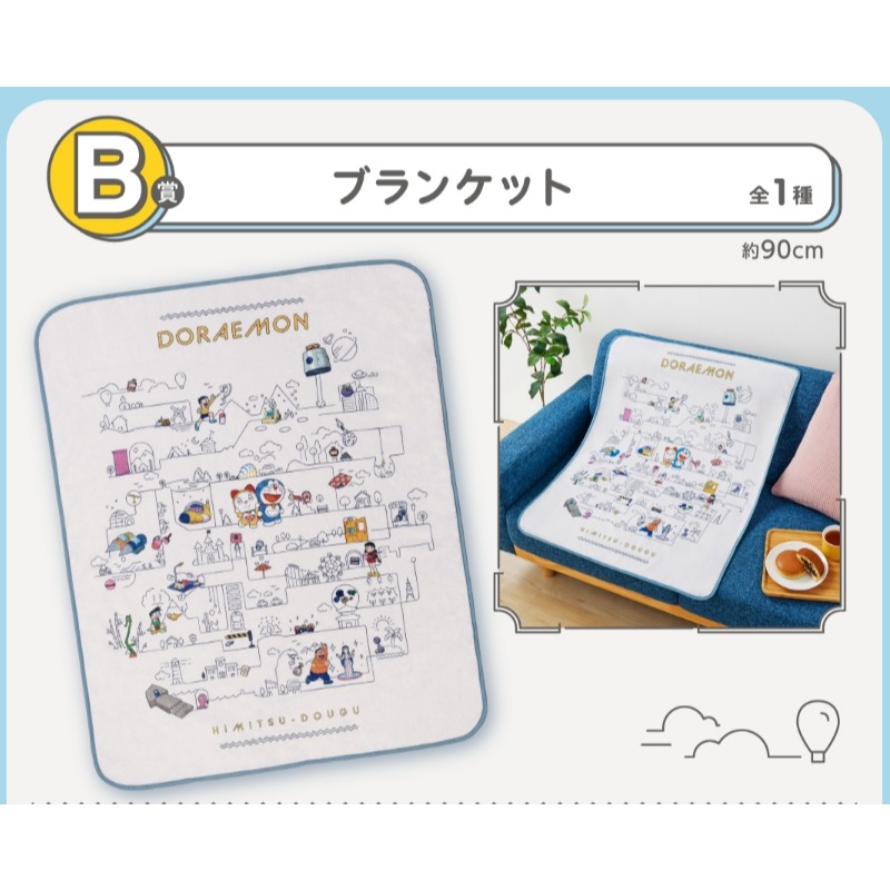 小叮噹 一番賞 A賞 最後賞 哆啦A夢 B賞毯子 迷你哆啦 記憶吐司任意門 C賞杯蓋 D賞便條紙L夾E賞毛巾F賞吊飾-細節圖3