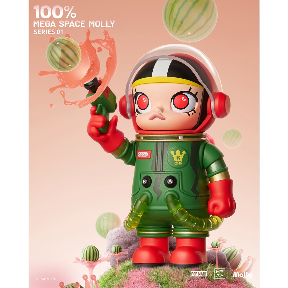 【黃小魚的玩具收藏】POPMART／MEGA珍藏系列100% ／SPACE MOLLY周年系列盒玩／Ｍolly一代-細節圖4