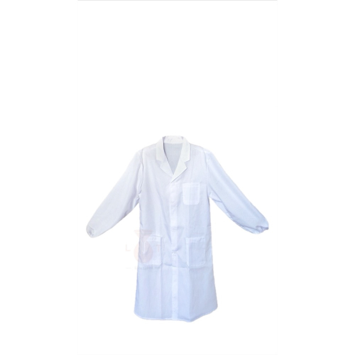 *立騰玻璃*實驗衣 厚款 實驗袍 檢驗衣 白袍 醫技服 化學 縮口 實驗