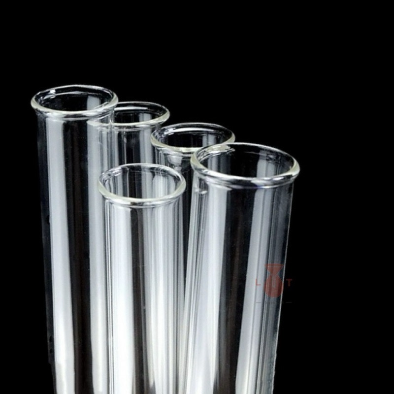 耐熱硬質玻璃試管10mm～30mm 翻口試管 耐高溫試管 硬質玻璃管 玻璃試管-細節圖2