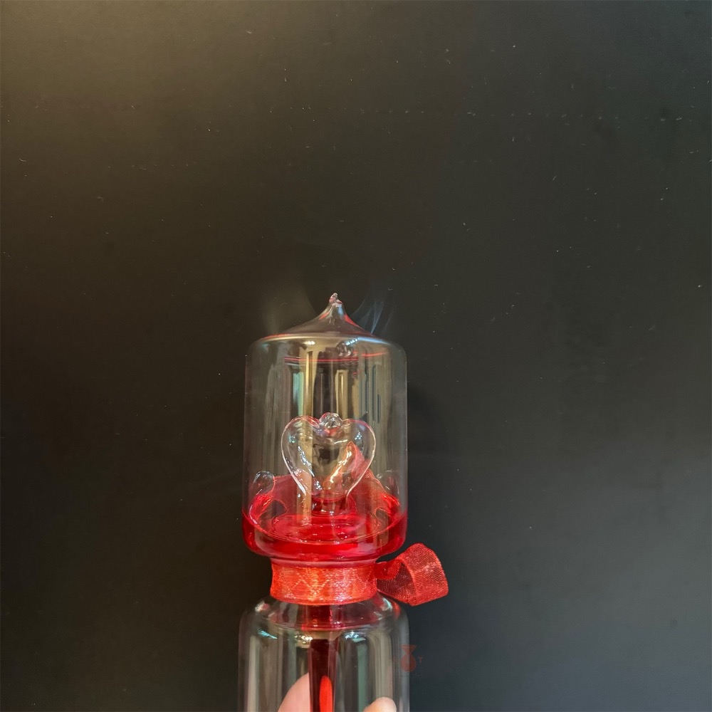 *立騰玻璃*現貨 新款愛情溫度計 液氣相交換實驗器 手握愛情溫度計 物理實驗 創意禮物 感溫瓶-細節圖2