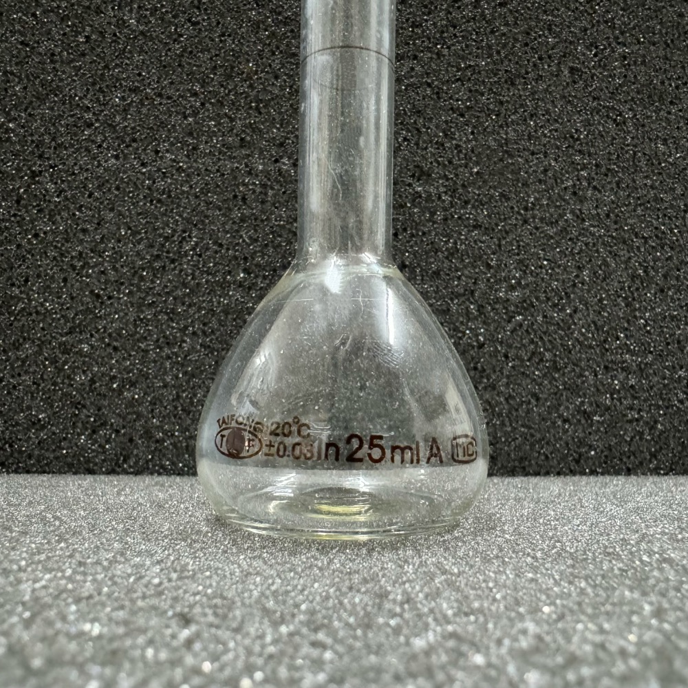 出清 現貨 玻璃定量瓶 25ml 容量瓶 量瓶 實驗器材 定量瓶-細節圖2