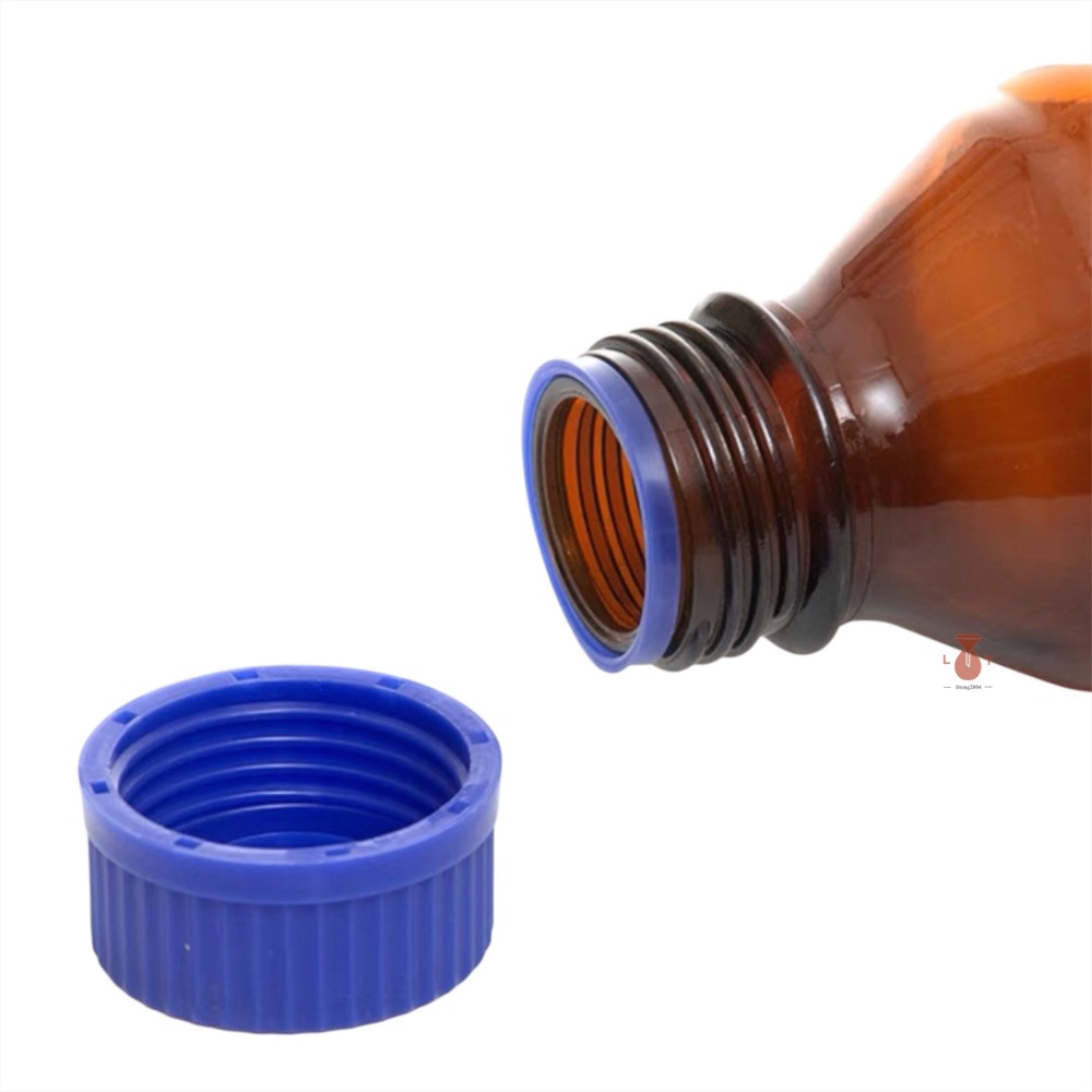 茶色血清瓶 血清瓶 GL45 試藥瓶 試劑瓶 茶色廣口血清瓶 藍蓋血清瓶 實驗器材-細節圖3