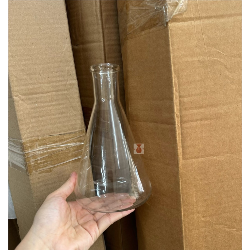 無印刷三角瓶 125ml～1L 錐形瓶 三角燒杯 實驗器材 無刻度三角瓶-細節圖2