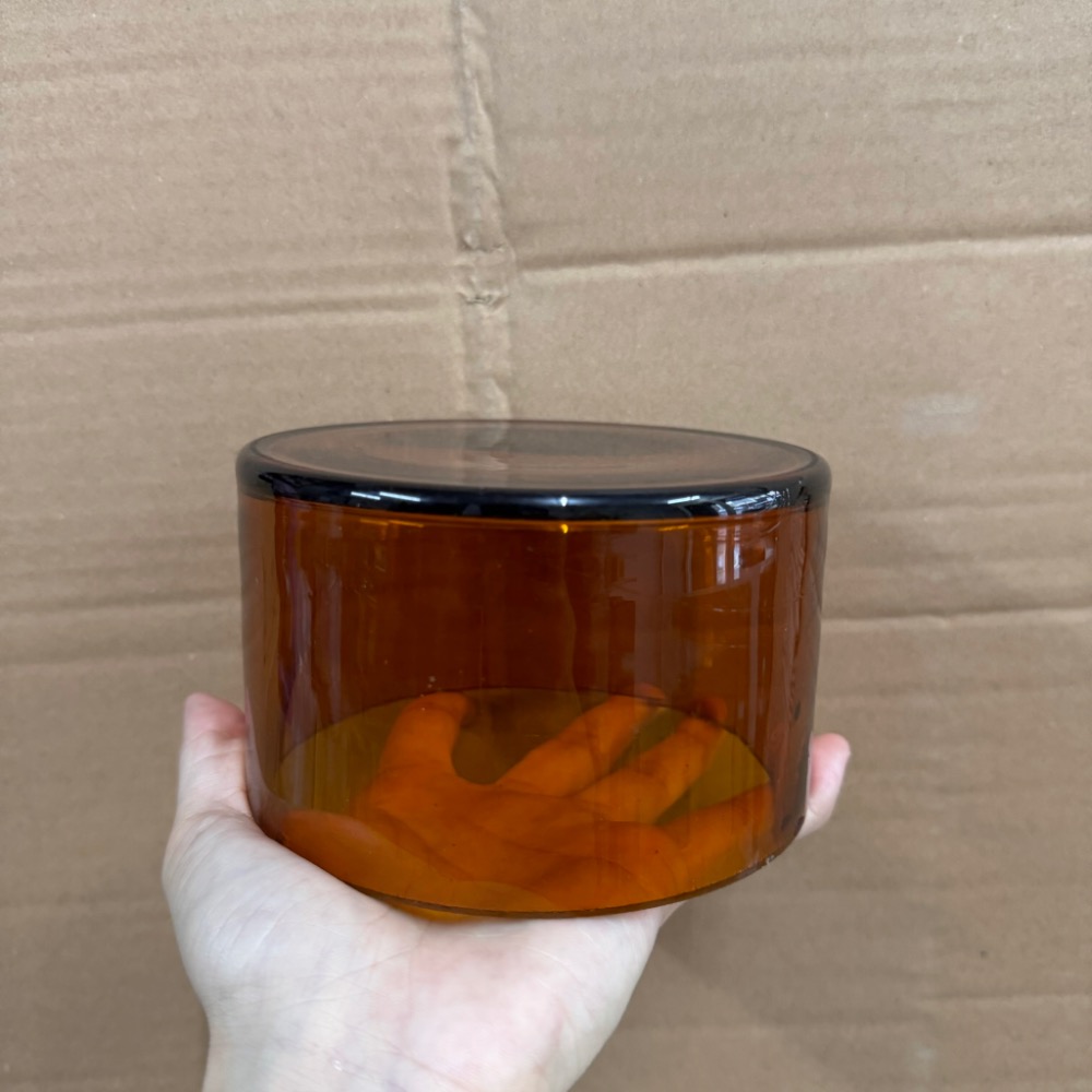 出清！茶色厚底玻璃水槽 玻璃圓筒缸 大容量透明玻璃桶 水草造景 實驗燒杯 大容量透明容器-細節圖3