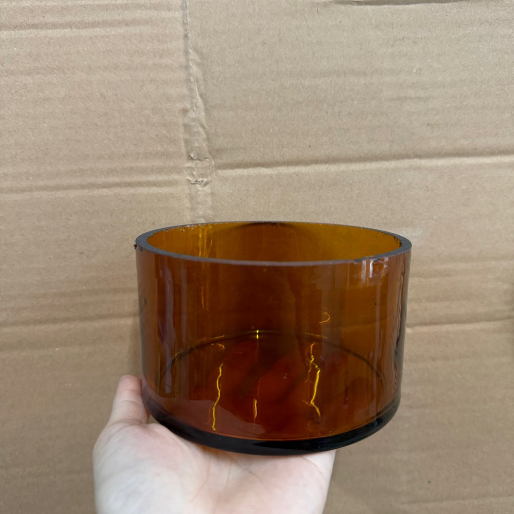 出清！茶色厚底玻璃水槽 玻璃圓筒缸 大容量透明玻璃桶 水草造景 實驗燒杯 大容量透明容器-細節圖4
