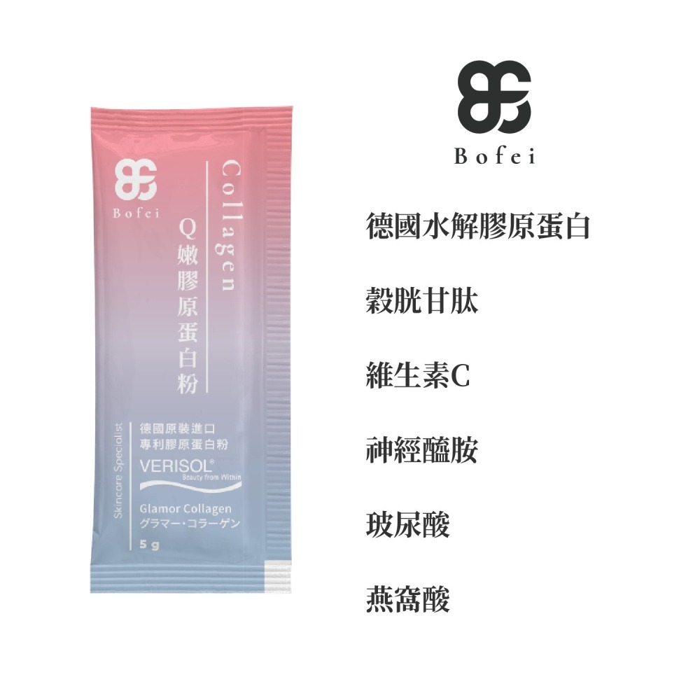 鉑菲Bofei Ｑ嫩膠原蛋白粉 德國GELITA 專利水解膠原蛋白 水嫩 透亮 白皙 美肌 緊緻  公司貨 現貨-細節圖4