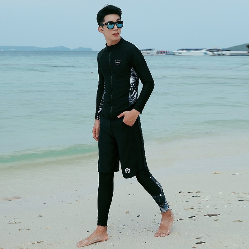 台灣現貨/長袖速乾材質/防曬系數/水母衣/潛水衣/衝浪衣-紫玉蘭-情侶/9011-細節圖4