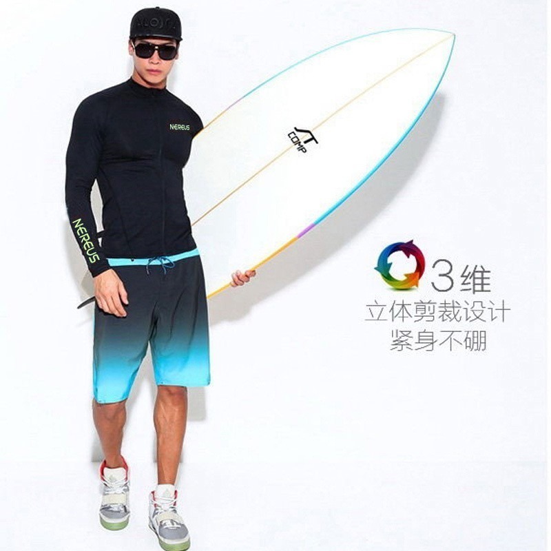 台灣現貨/大碼長袖速乾材質/防曬系數50+/水母衣/潛水衣/衝浪衣-紫玉蘭-高端/問云-細節圖3