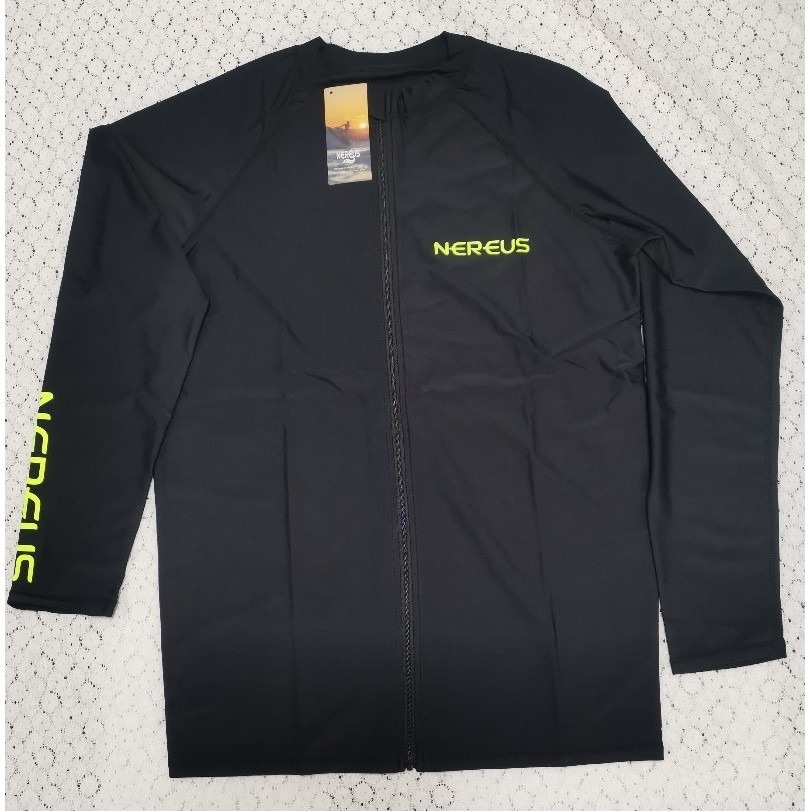 台灣現貨/大碼長袖速乾材質/防曬系數50+/水母衣/潛水衣/衝浪衣-紫玉蘭-高端/問云-細節圖7