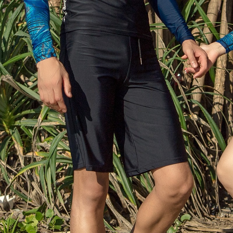 台灣現貨/高端長袖速乾材質/防曬系數50+/水母衣/潛水衣/衝浪衣/紫玉蘭/數碼/藏藍印花/情侶-細節圖5