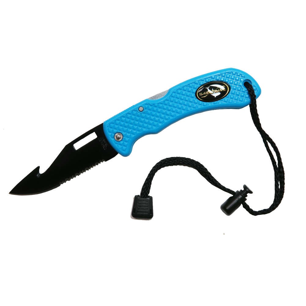 台灣現貨/【SAEKODIVE】炫彩不繡鋼BC折合潛水刀-紫玉蘭-  3118-細節圖7