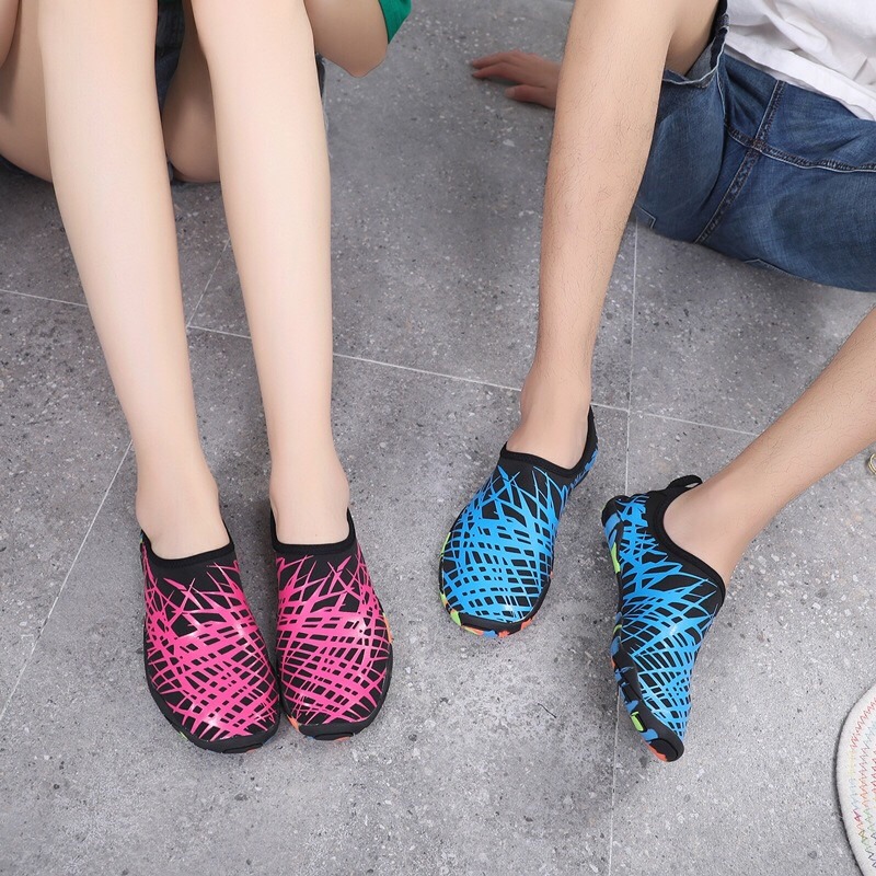 台灣現貨/男女厚底輕便舒適透氣墊運動沙灘鞋/涉水鞋/溯溪鞋/防滑鞋/游泳鞋/浮潛鞋/潛水鞋-紫玉蘭/4414-細節圖4