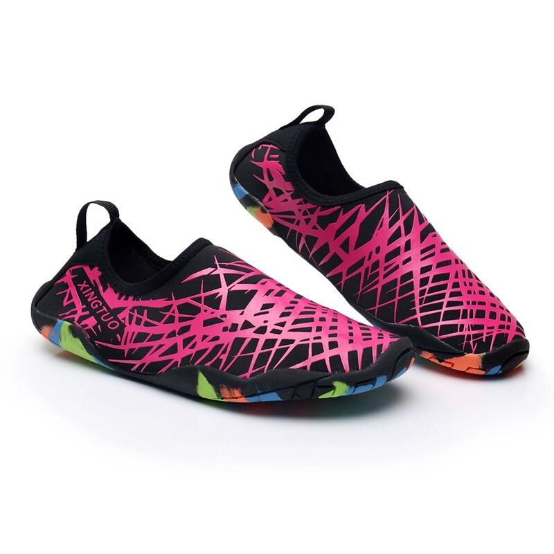 台灣現貨/男女厚底輕便舒適透氣墊運動沙灘鞋/涉水鞋/溯溪鞋/防滑鞋/游泳鞋/浮潛鞋/潛水鞋-紫玉蘭/4414-細節圖9