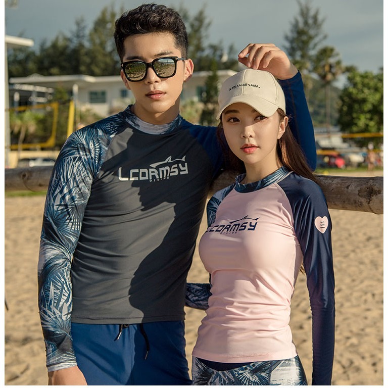 高端/情侶男女速乾/排汗顯瘦潛水服/運動防曬水母衣泳衣/紫玉蘭/現貨-細節圖8