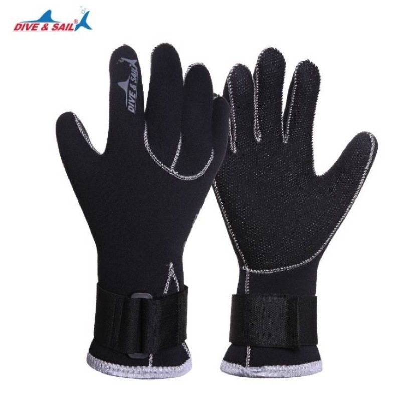 台灣現貨/DIVE&SAIL-3MM潛水手套/防滑保暖耐磨護手潛水套-紫玉蘭-細節圖3
