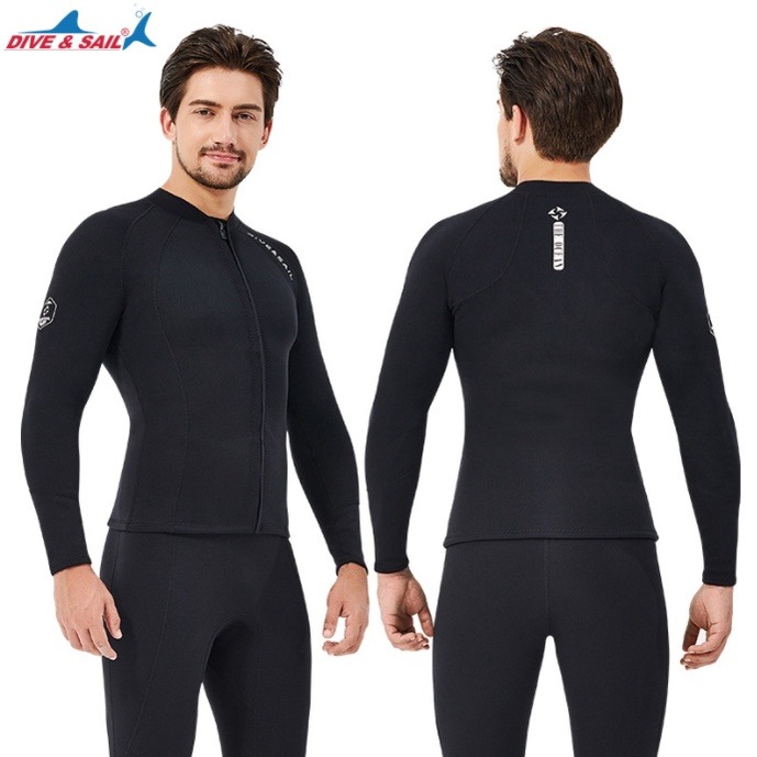 台灣現貨/新款2mm長袖浮潛/防寒保暖潛水衣 – 紫玉蘭/KW-細節圖3