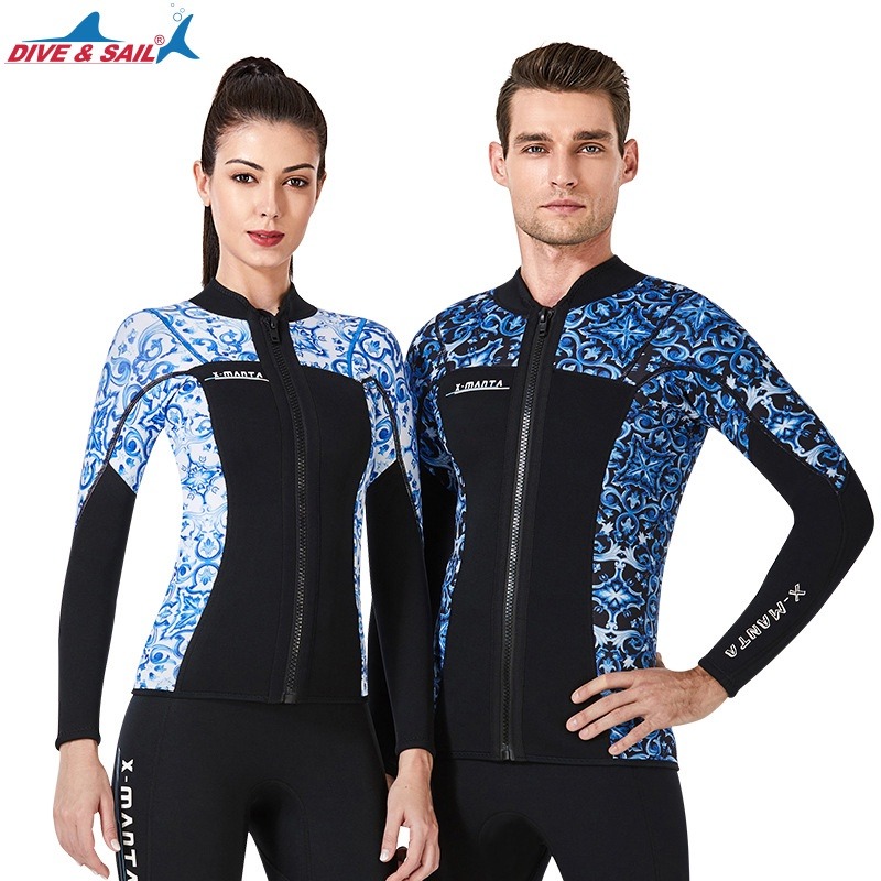 台灣現貨/新款3MM長袖外套防寒衣 – 紫玉蘭/KW-細節圖2