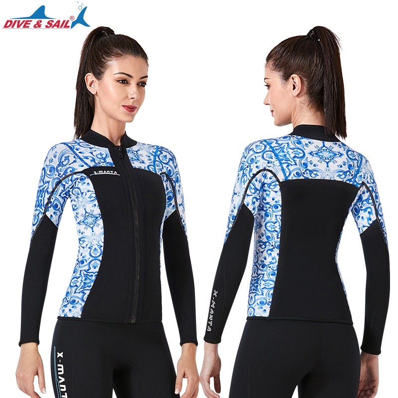 台灣現貨/新款3MM長袖外套防寒衣 – 紫玉蘭/KW-細節圖4