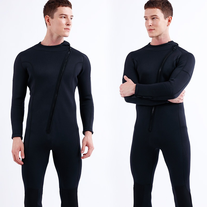 台灣現貨/新款3mm連身前開拉鏈潛水衣-紫玉蘭/026/KW-細節圖2