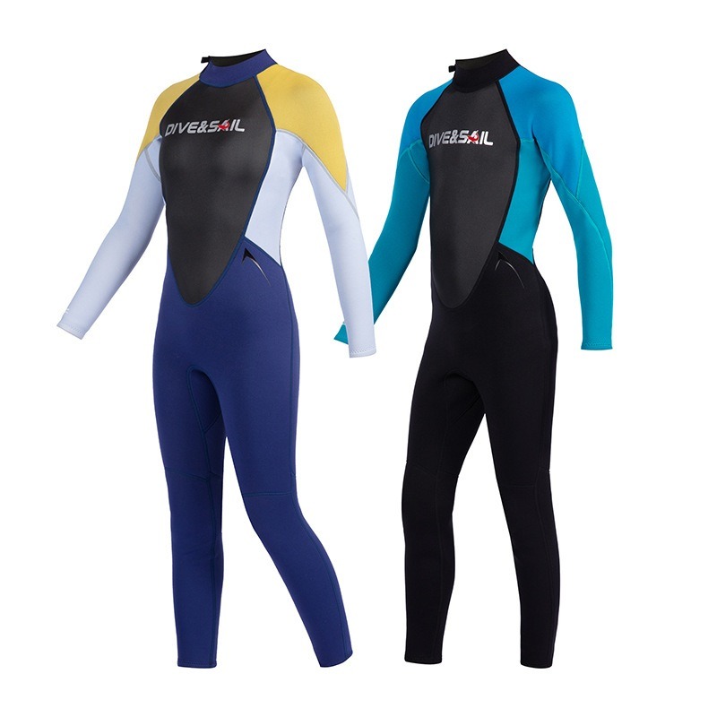 台灣現貨/新款2.5MM青少年保暖連體長袖長褲防寒衣– 紫玉蘭/KW-細節圖6