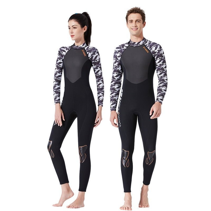 台灣現貨/新款3MM長袖外套/長褲連體防寒衣 – 紫玉蘭/KW-細節圖2