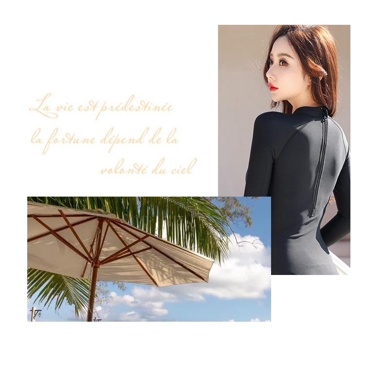 台灣現貨/2023新款長袖速乾材質/防曬系數50+/連身水母衣/潛水衣/衝浪衣-紫玉蘭-高端/連身/BG-細節圖7