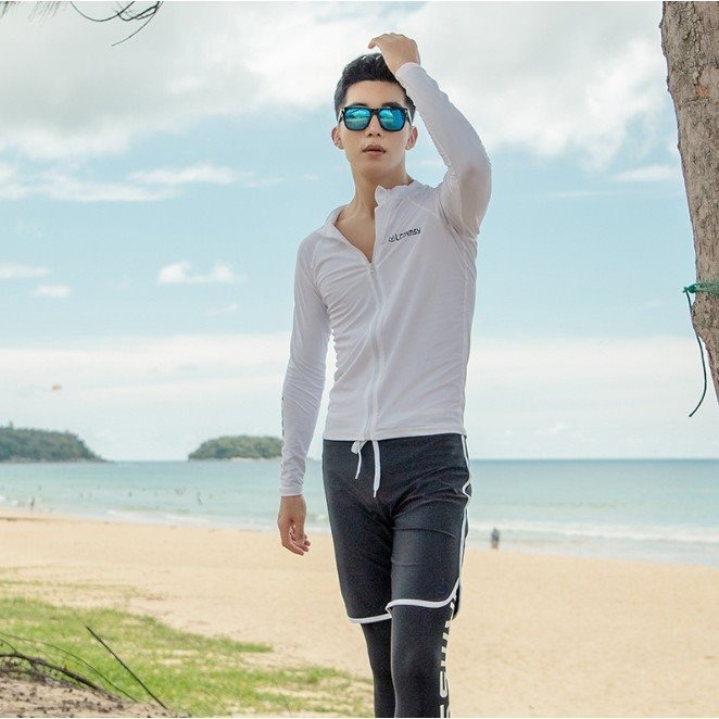 高端水母衣/速乾防曬透氣水母衣/潛水服/潛浮裝/長袖泳衣/水母服/衝浪裝/防曬衣/溫泉泳衣/防磨衣/紫玉蘭/現貨-細節圖3