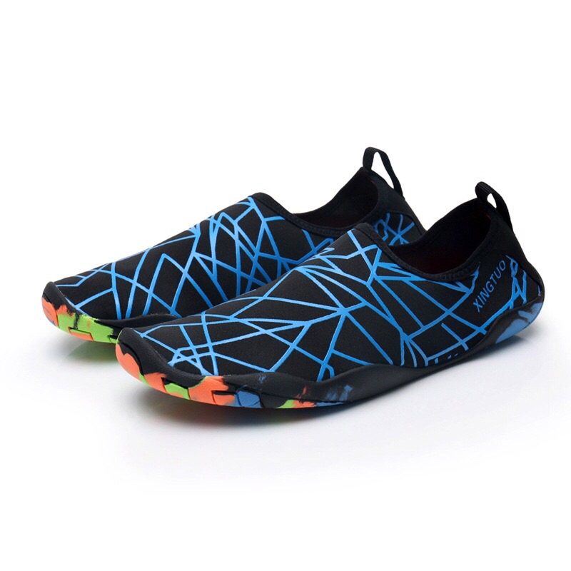 台灣現貨/男女厚底舒適透氣墊運動沙灘鞋/涉水鞋/溯溪鞋/輕便防滑鞋/游泳鞋/浮潛鞋/潛水鞋-紫玉蘭/4410-細節圖6