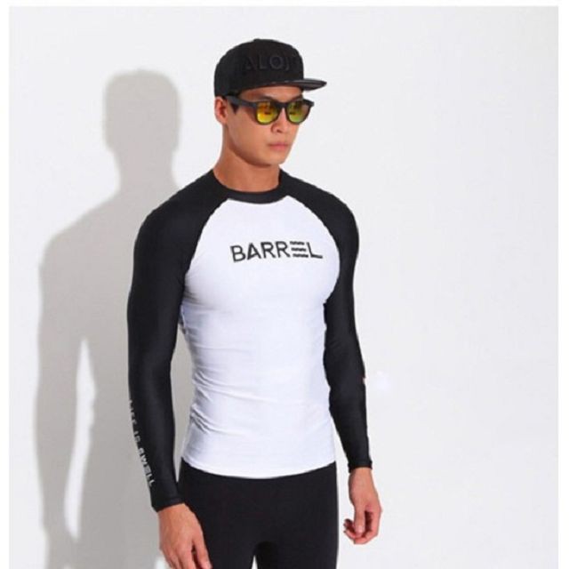 台灣現貨/高端/韓版潛水服/男戶外滑水分體長袖衝浪服防曬泳衣浮潛水母衣/紫玉蘭-細節圖7