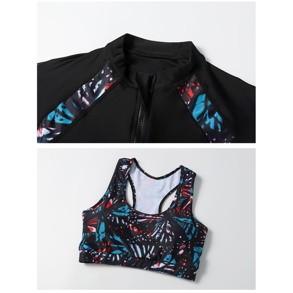 台灣現貨/新款長袖速乾材質/防曬系數50+/水母衣/潛水衣/衝浪衣-紫玉蘭-優質/情侶/2009-細節圖8