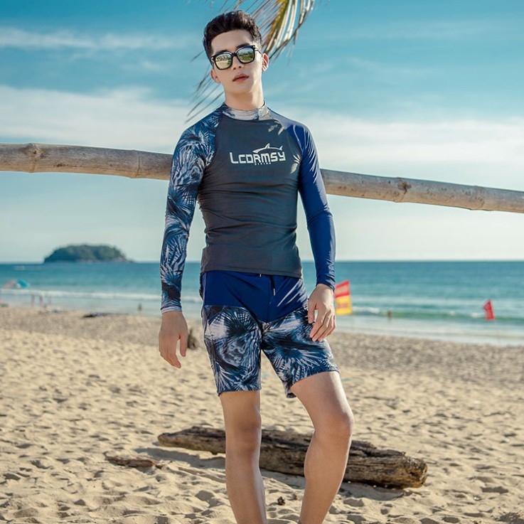 台灣現貨/高端/情侶男女速乾/排汗顯瘦潛水服/運動防曬水母衣泳衣/紫玉蘭/現貨-細節圖5