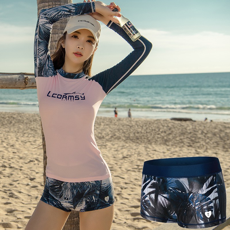 台灣現貨/高端/情侶男女速乾/排汗顯瘦潛水服/運動防曬水母衣泳衣/紫玉蘭/現貨-細節圖8