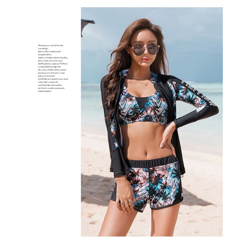 台灣現貨/速乾材質水母衣/分體防曬長袖款泳衣/情侶衝浪浮潛套裝/男女潛水裝/防磨衣/紫玉蘭2008-2018-細節圖3