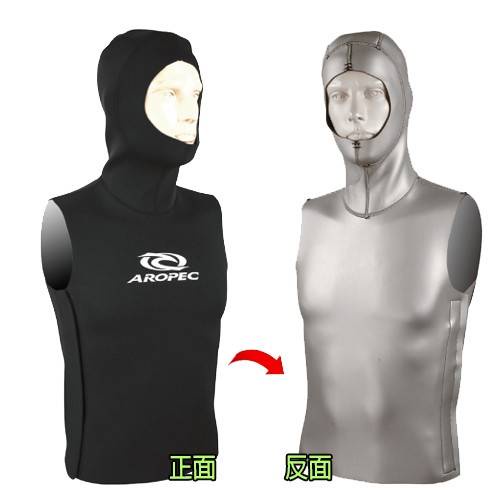 台灣現貨/【AROPEC】2mm NeoSkin 100%全鈦金屬頭套背心 – 紫玉蘭-細節圖2