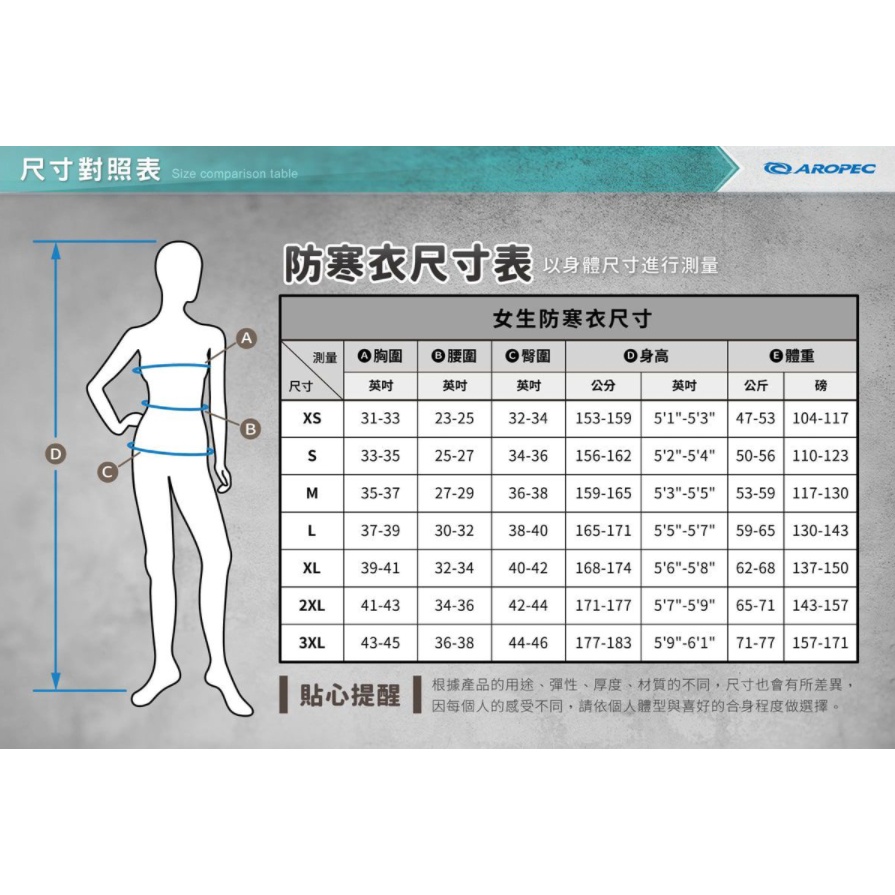 台灣現貨/【AROPEC】1.5mm Neoprene長袖長褲防寒衣(女款) – 紫玉蘭-細節圖8