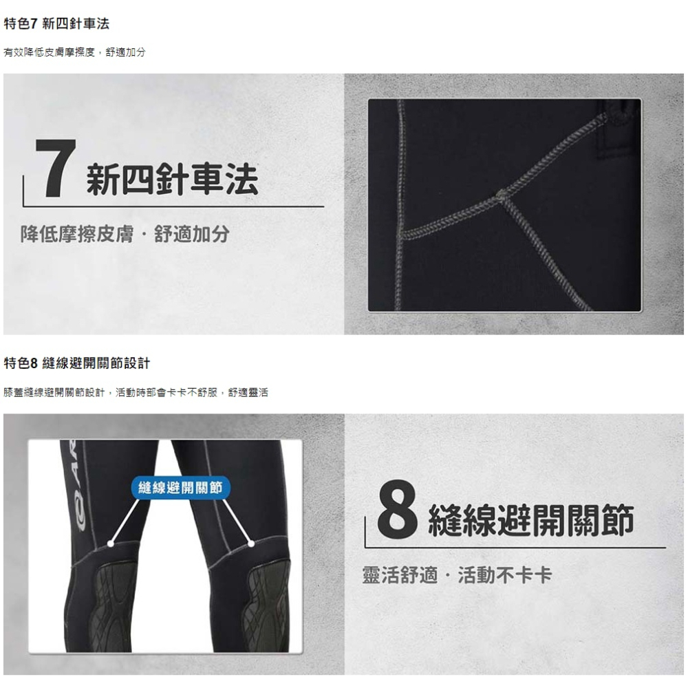 台灣現貨/【AROPEC】 5mm Neoprene超彈性半乾式長袖長褲連身防寒衣(男款) – 紫玉蘭-細節圖9