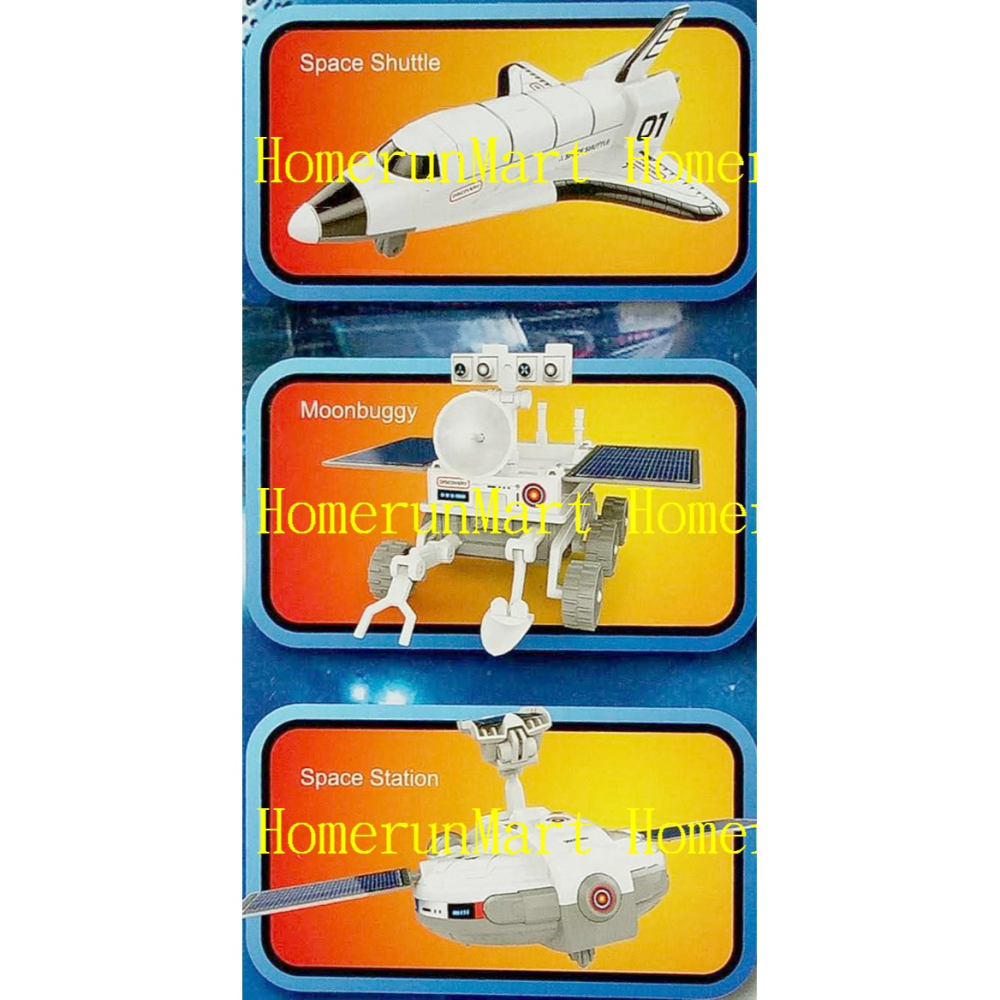 RV太陽能三合一月球探索益智玩具太空艦隊兒童DIY拼裝組合玩具3合1機器人玩具益智太陽能玩具科教玩具太空人 教具教育性玩-細節圖2