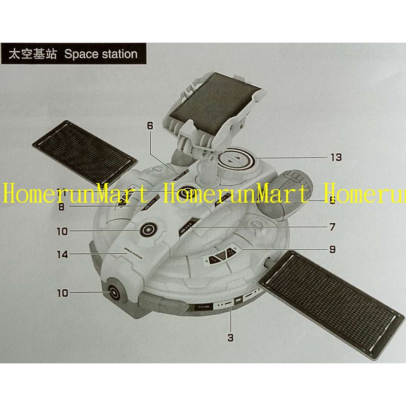 RV太陽能三合一月球探索益智玩具太空艦隊兒童DIY拼裝組合玩具3合1機器人玩具益智太陽能玩具科教玩具太空人 教具教育性玩-細節圖8