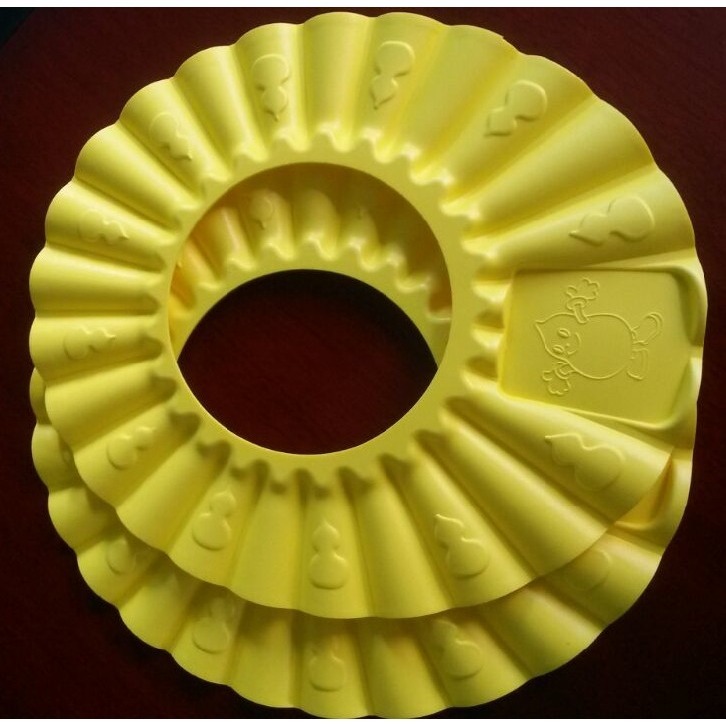 BAY兒童浴帽兒童專用洗頭帽太陽帽 軟膠彈性佳密水好緊緻配合頭型 兒童洗髮帽剪髮帽剃頭帽 理髮帽 病人老人嬰幼兒洗頭罩-細節圖2