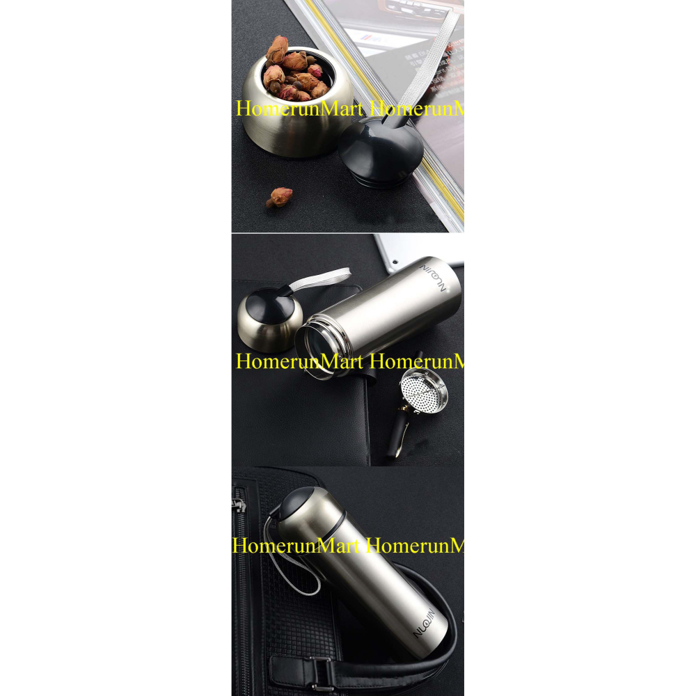 WB長效保冰保熱便攜運動水壺咖啡壺 雙層真空不鏽鋼保溫杯500ML濾網泡茶杯 304不鏽鋼水杯保溫水壺保溫瓶保溫辦公杯-細節圖8