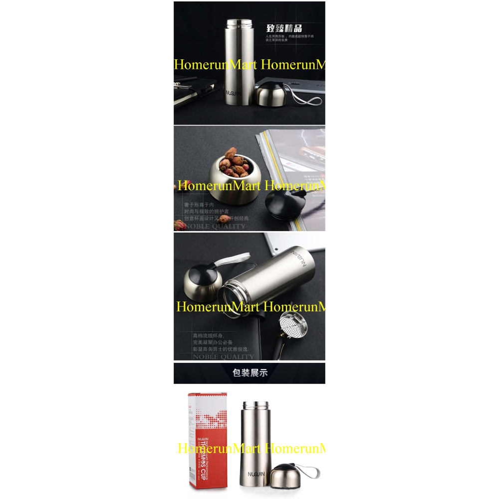 WB長效保冰保熱便攜運動水壺咖啡壺 雙層真空不鏽鋼保溫杯500ML濾網泡茶杯 304不鏽鋼水杯保溫水壺保溫瓶保溫辦公杯-細節圖9