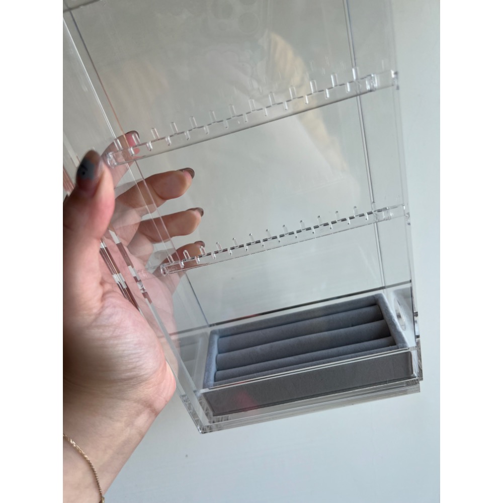 無印良品muji飾品壓克力收納盒-細節圖3