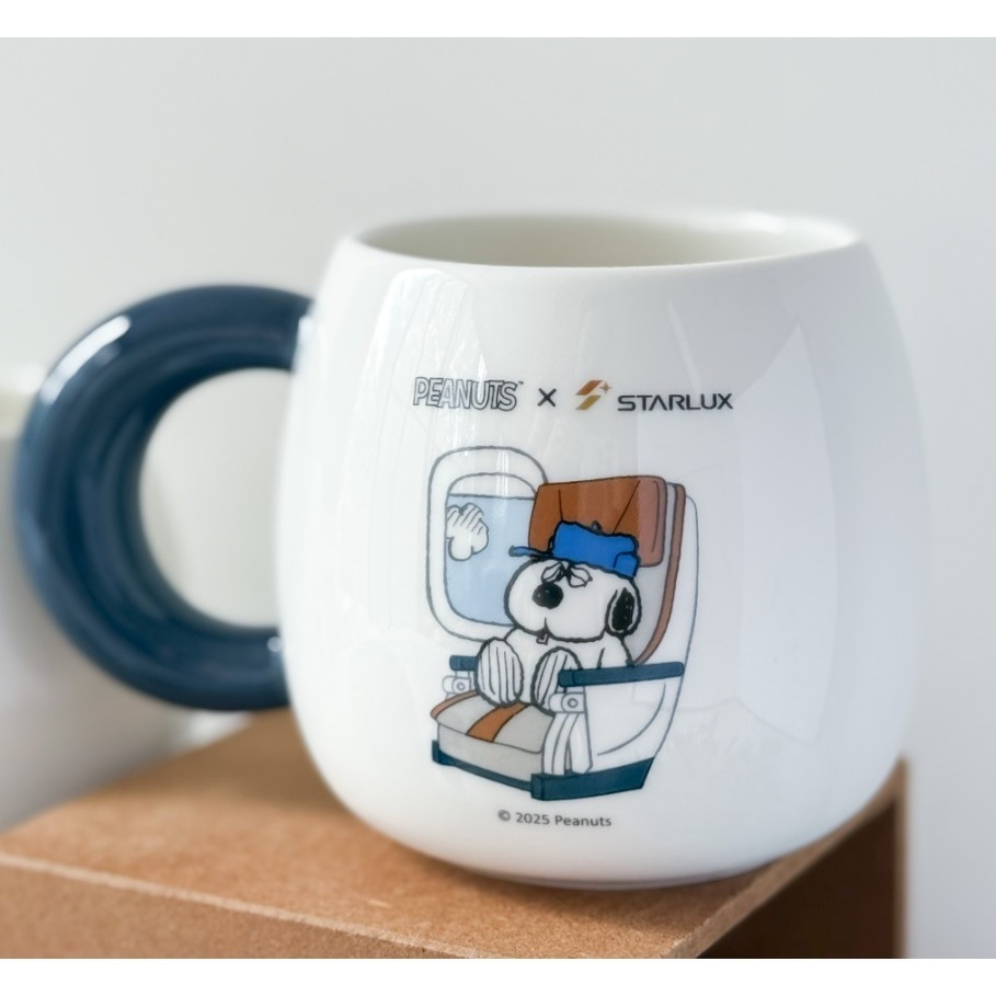 ★JP喵★ Snoopy OLAF X 星宇航空聯名 大容量陶瓷杯 咖啡杯 馬克杯 約520ML 原價169元-規格圖4